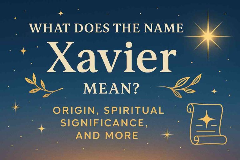 Name Xavier Mean