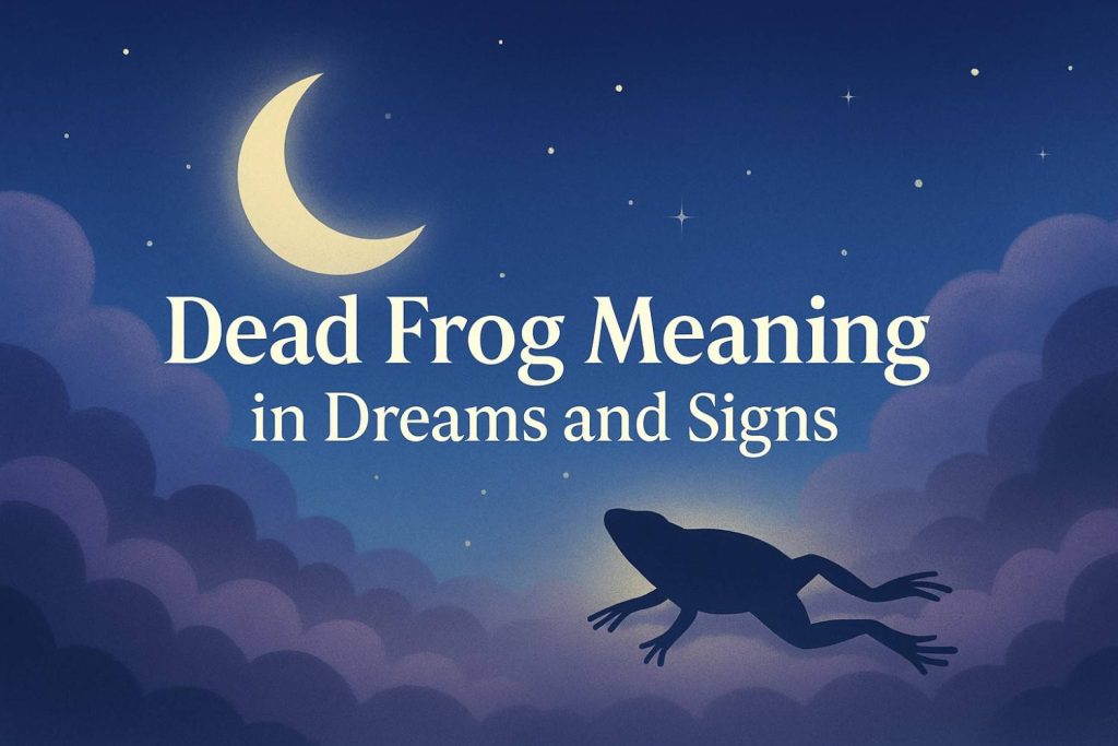 Dead Frog Meaning in Dreams and Signs