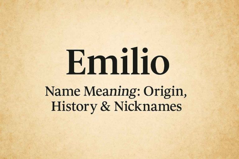Emilio Name Meaning
