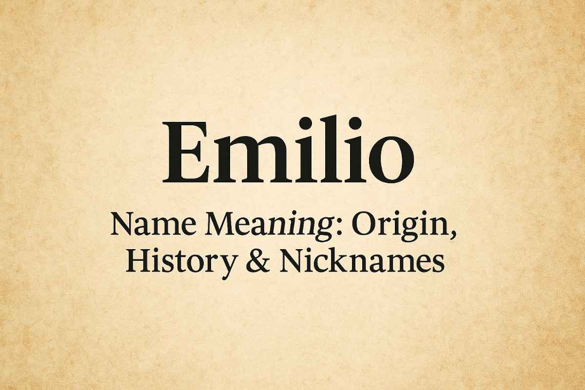Emilio Name Meaning