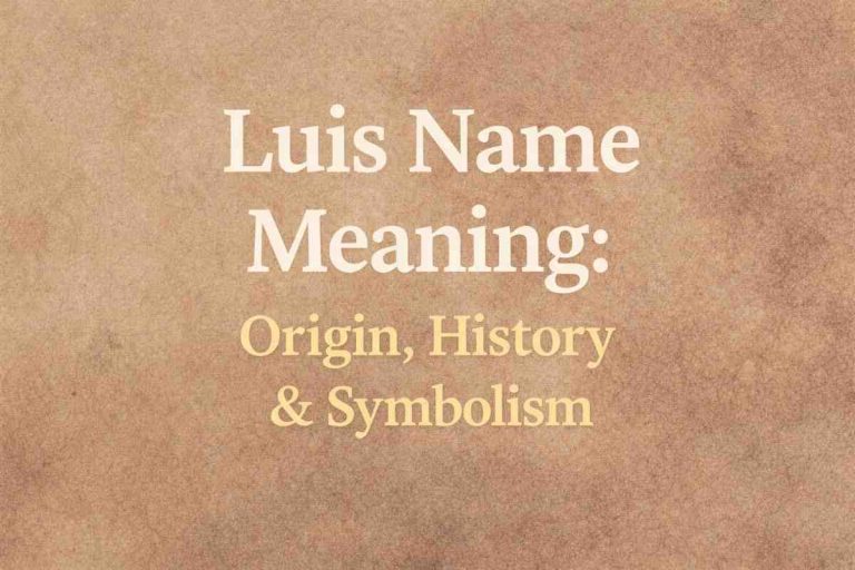 Luis Name: Origin, History & Spiritual Meaning