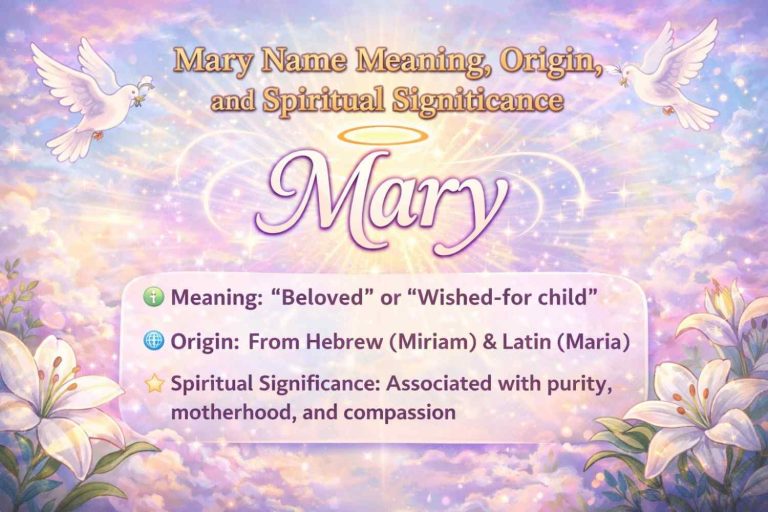 Mary Name Meaning, Origin, and Spiritual Significance