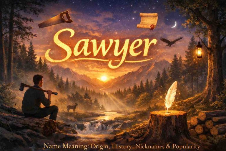 Sawyer Name Meaning Origin, History, Nicknames & Popularity